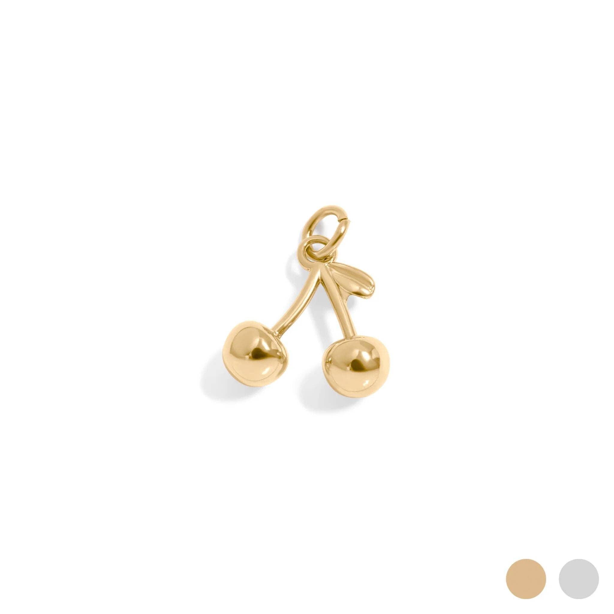 Gold Cherry Charm - C179