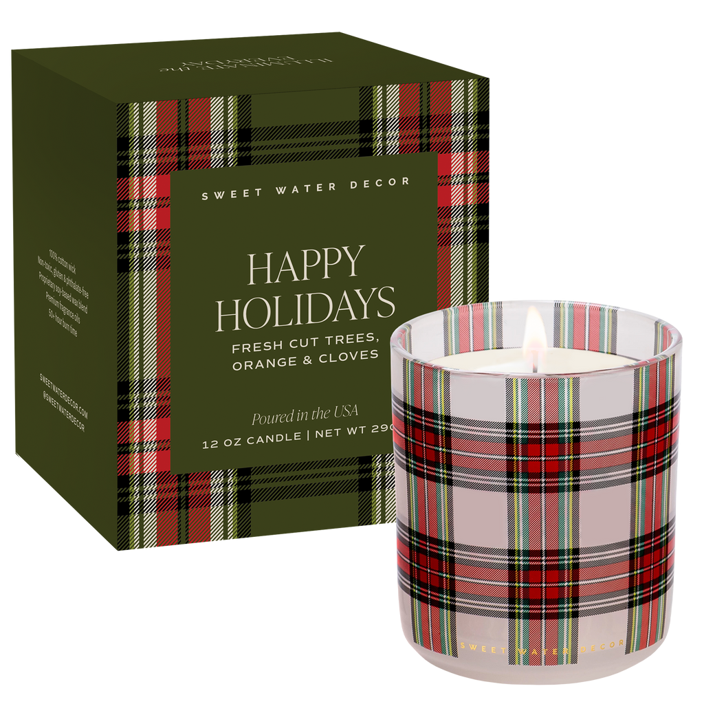 *NEW* Happy Holidays 12 oz Boxed Soy Candle - Gifts