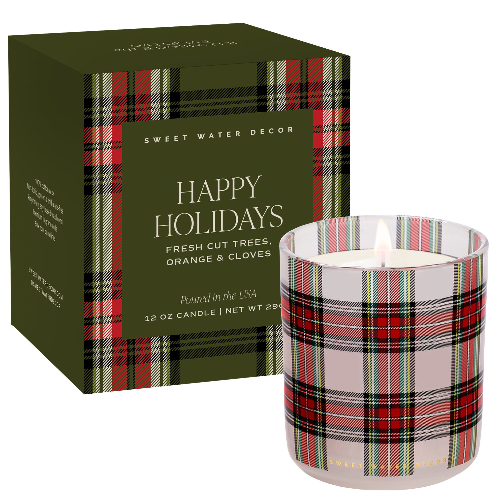 *NEW* Happy Holidays 12 oz Boxed Soy Candle - Gifts