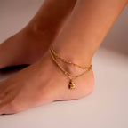 Heart Linked Anklet - K20