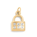 Dainty Padlock Charm - C229