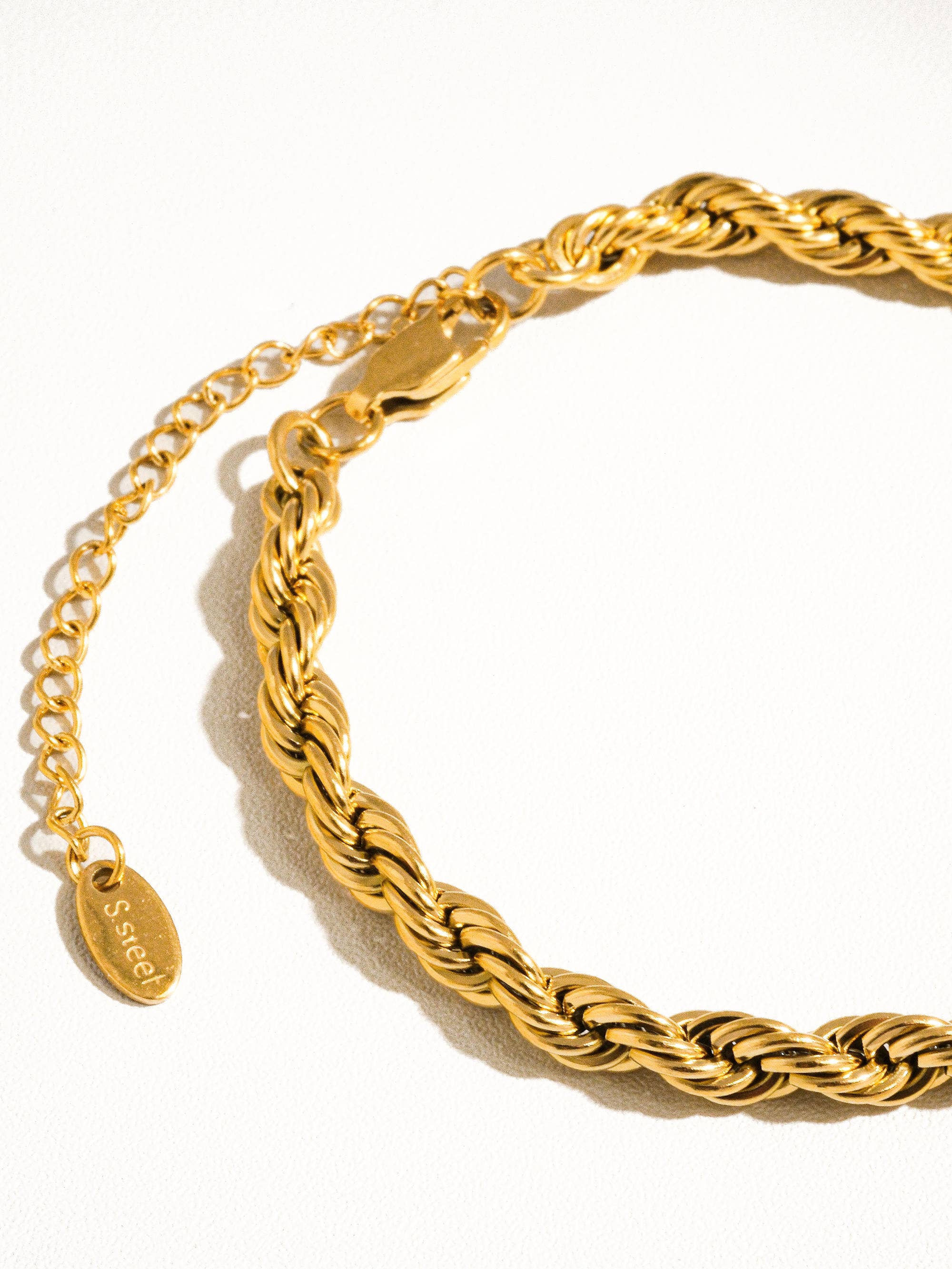 Gold Braided Twist Bracelet - S17