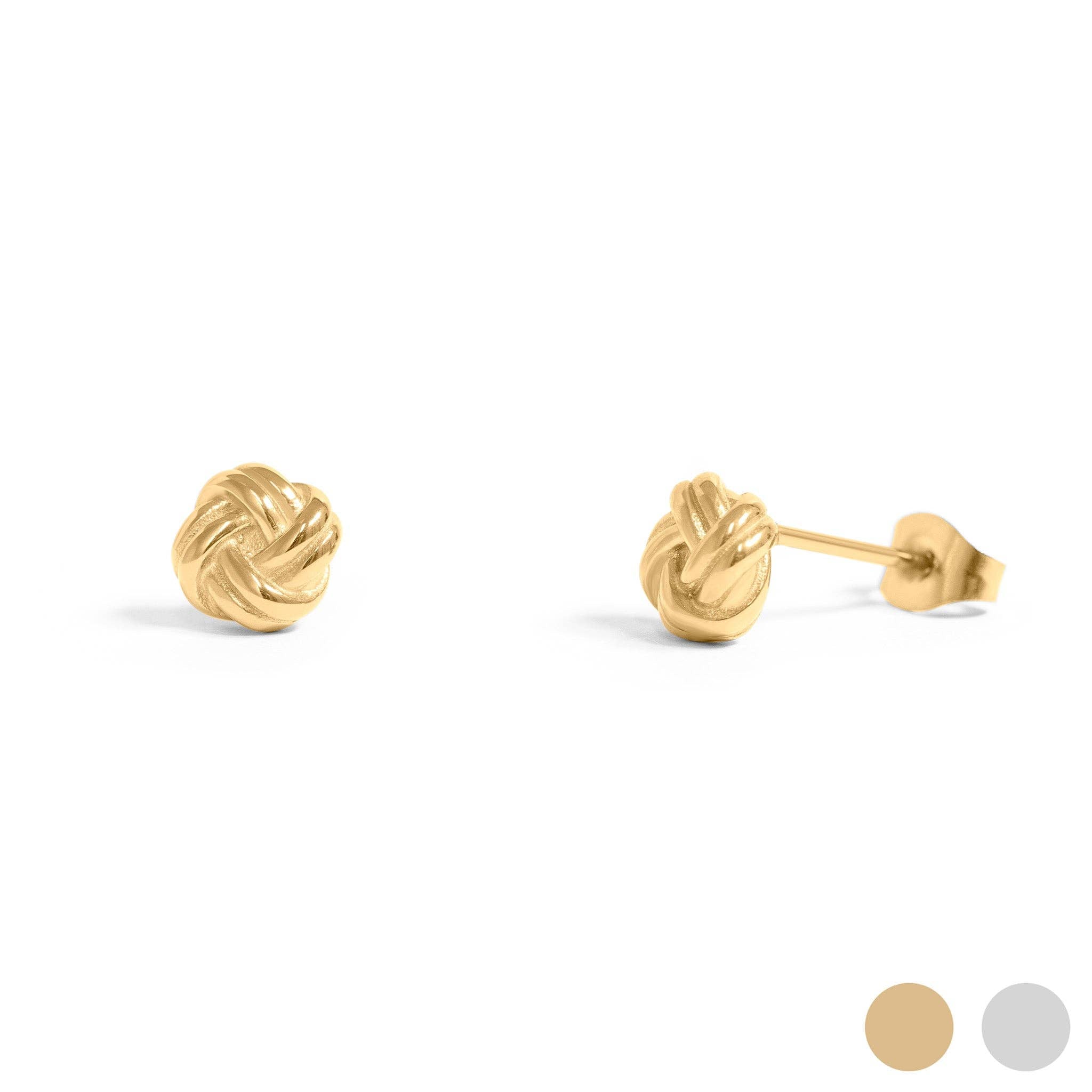 Knot Stud Earrings: E70