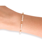 Scottie Pearl Bracelet in Gold: Standard 6.75 Inch