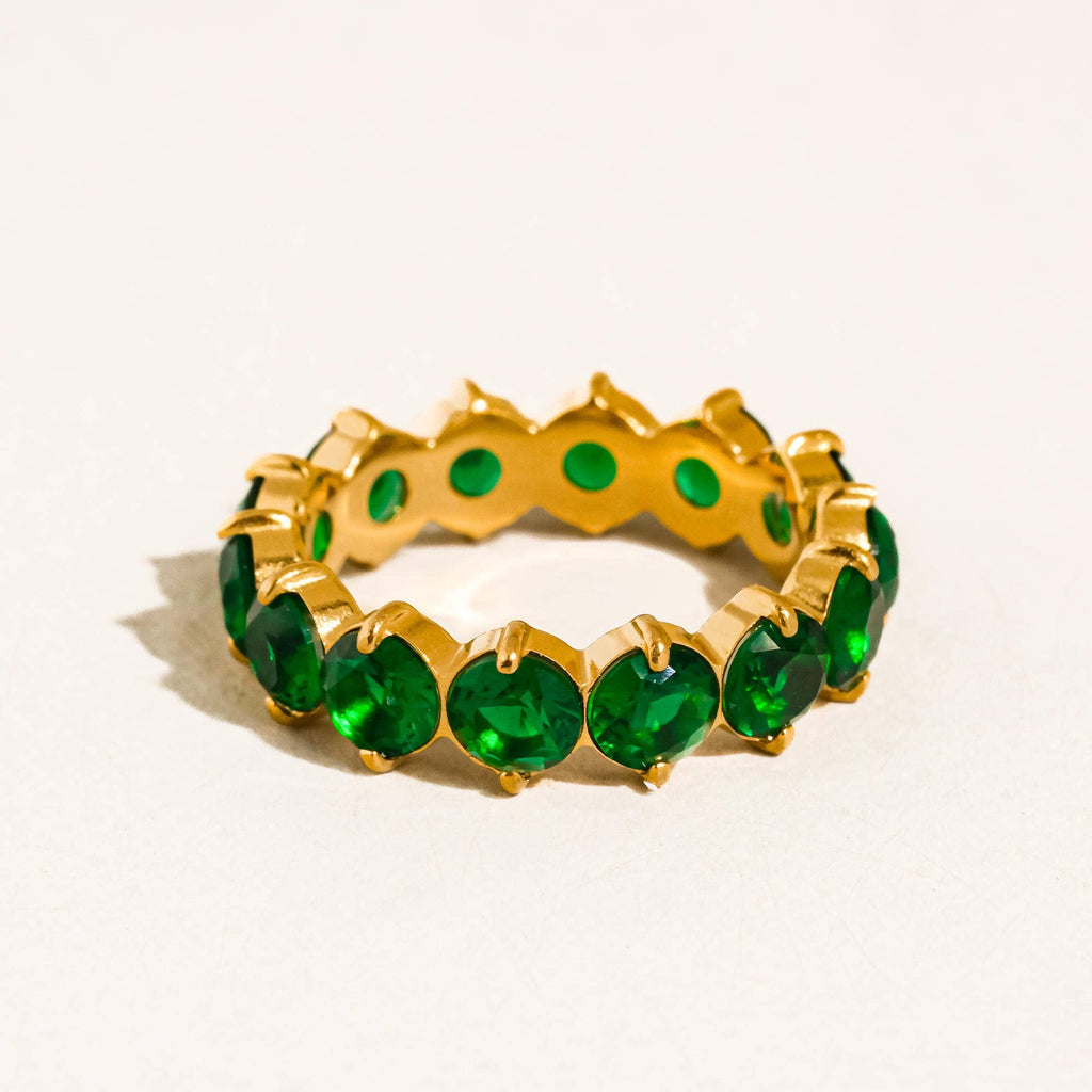 Emerald Eternity Ring - A128