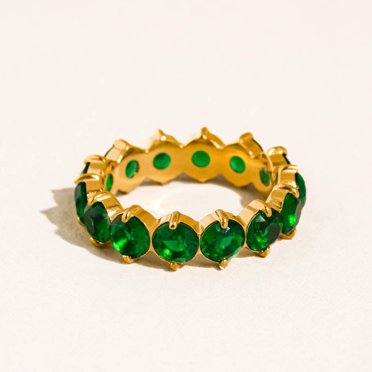 Emerald Eternity Ring - A128
