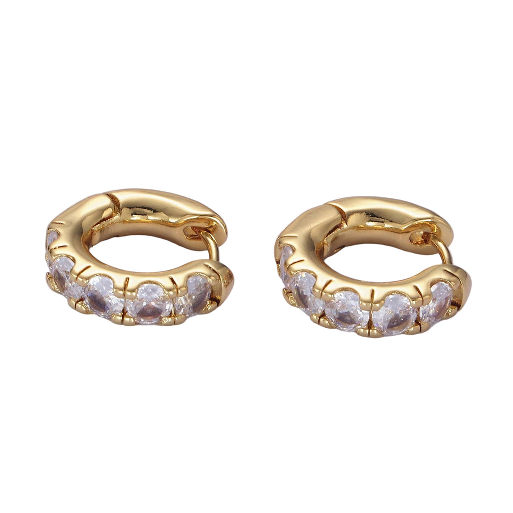 Radiance Rounded Huggies Earrings - E19