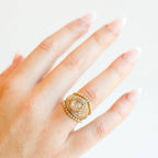 Lexi Beaded Band in Gold - B24