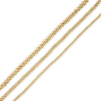 Golden Shine Beaded 2mm Necklace - N109