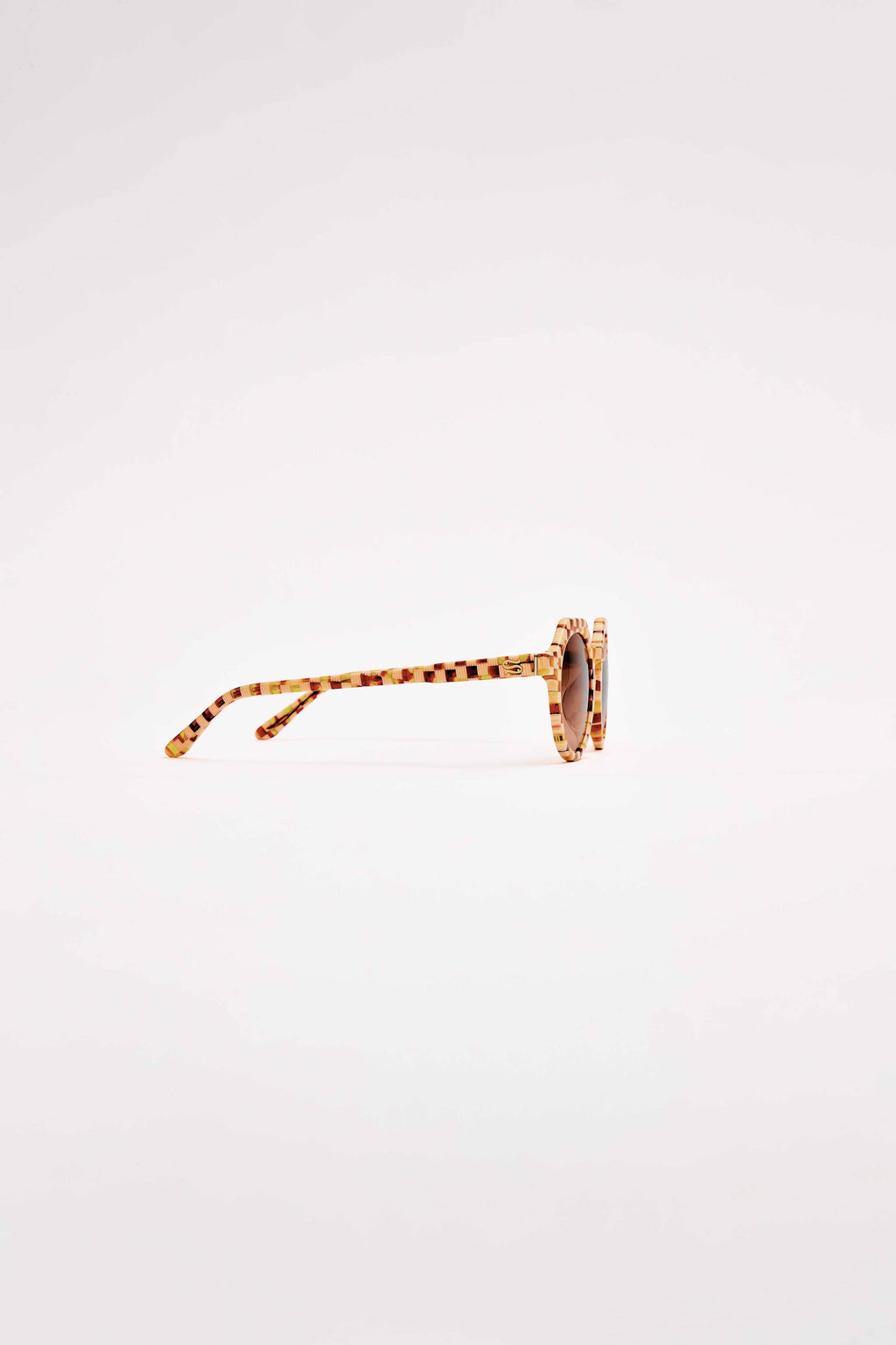 SARDINE - Georgie - Toasted Moxie Checkered Sunglasses