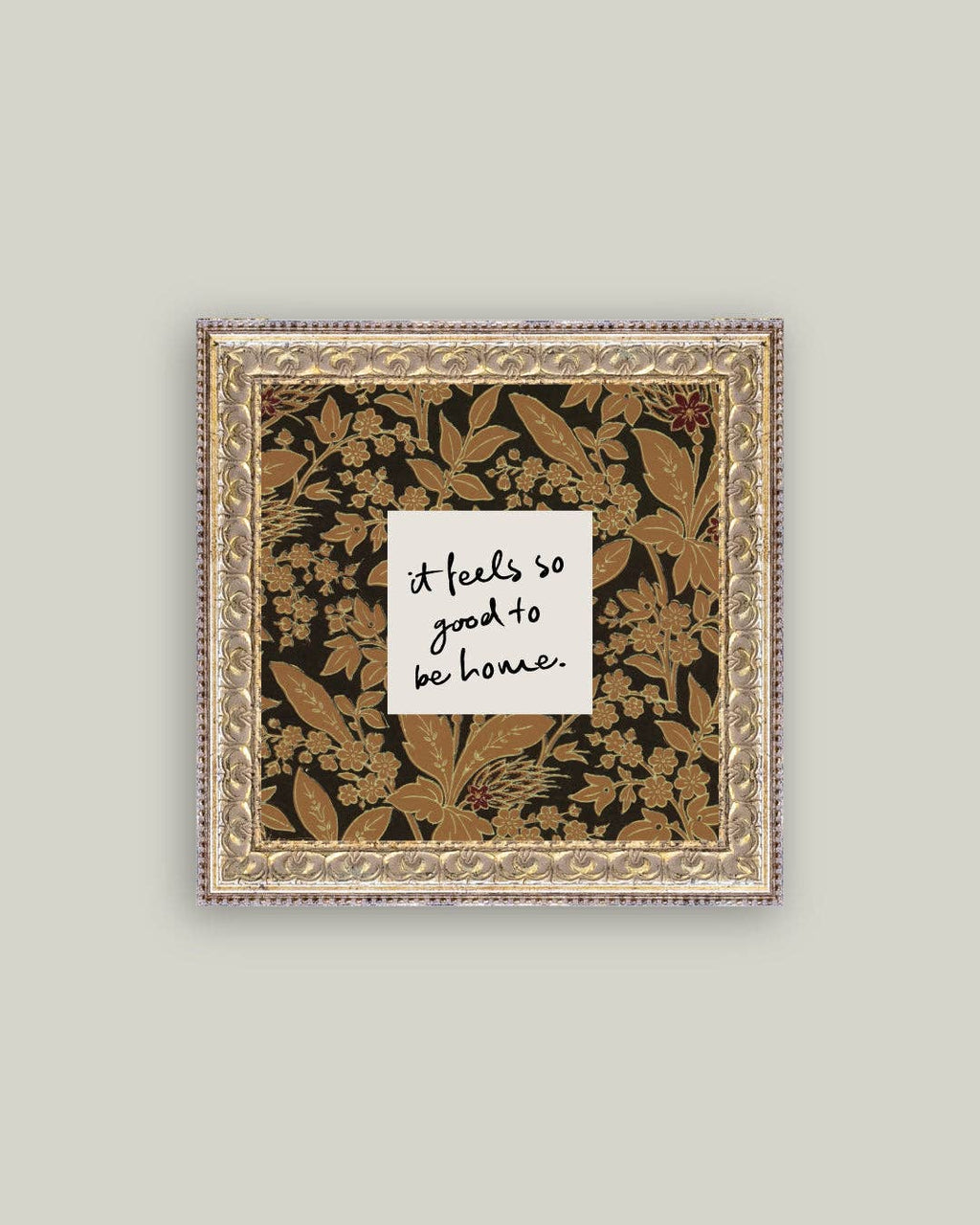So Good To Be Home Framed Antique Art: 9x9