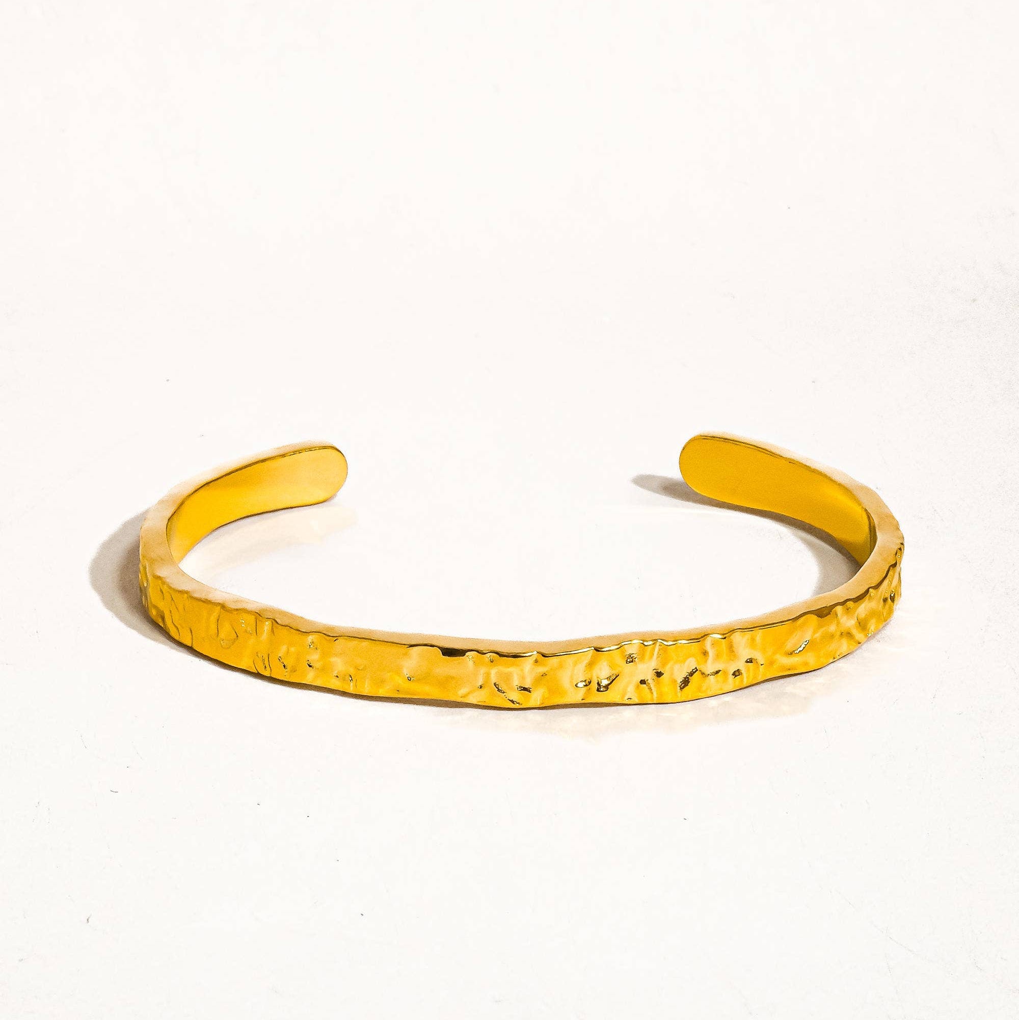 Textured Thin Bangle Cuff - SS5