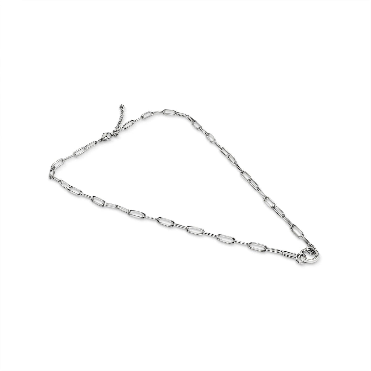 Paperclip Charm Holder Necklace - N86
