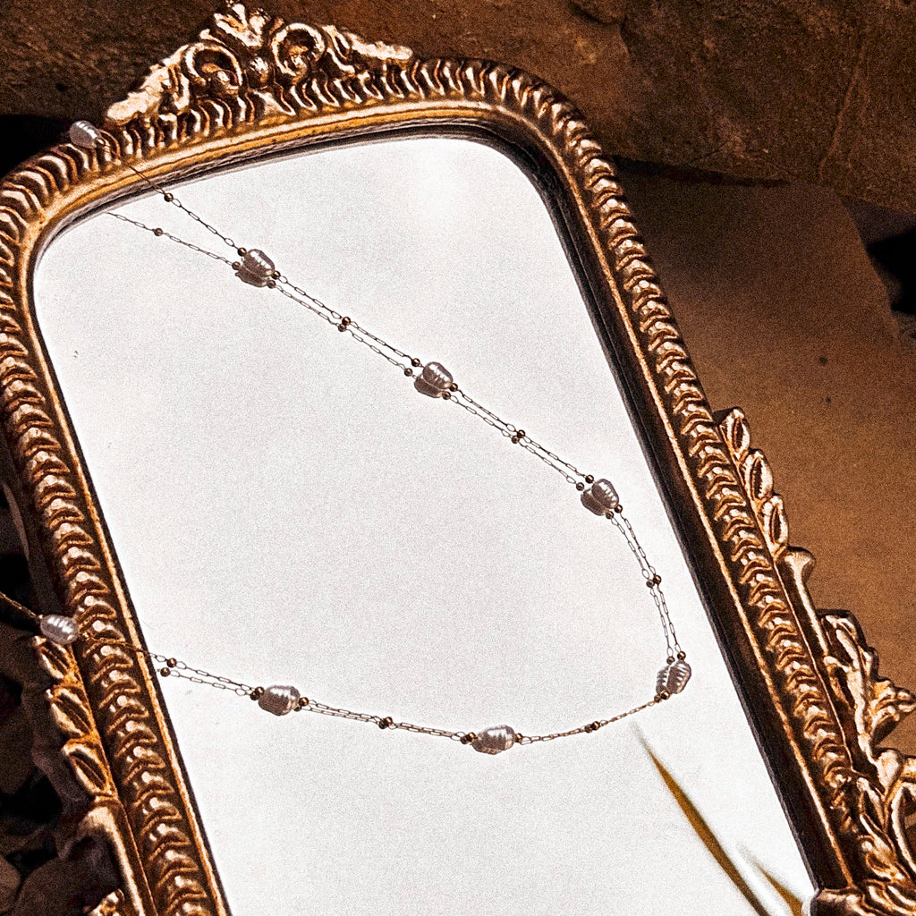 Dainty Pearl Necklace - N85