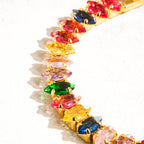 Starlight Multicolor Bold CZ Chain Bracelet - SS22