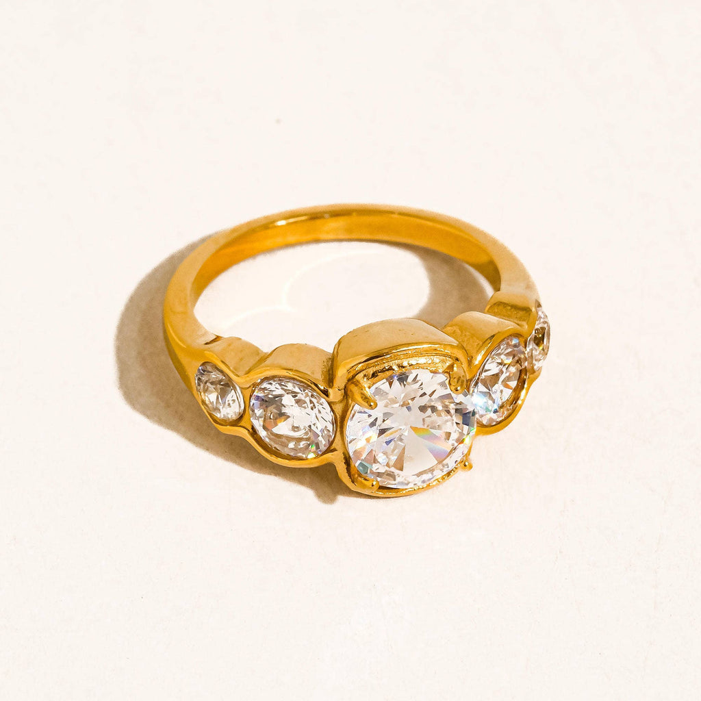 Irid CZ Statement Ring: A79