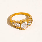 Irid CZ Statement Ring: A79