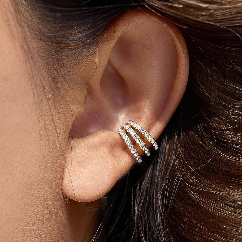 Diamond Layer Ear Cuff - E95
