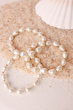 Saylor Pearl Bracelet in Gold: Standard 6.75 Inch