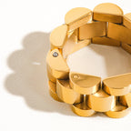 Golden Watch Band Ring - A86