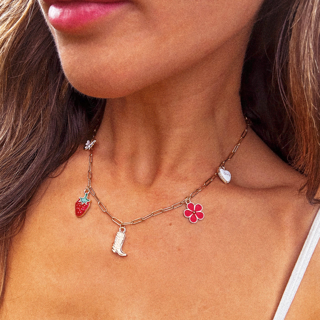 Red Love Charm Necklace - N84