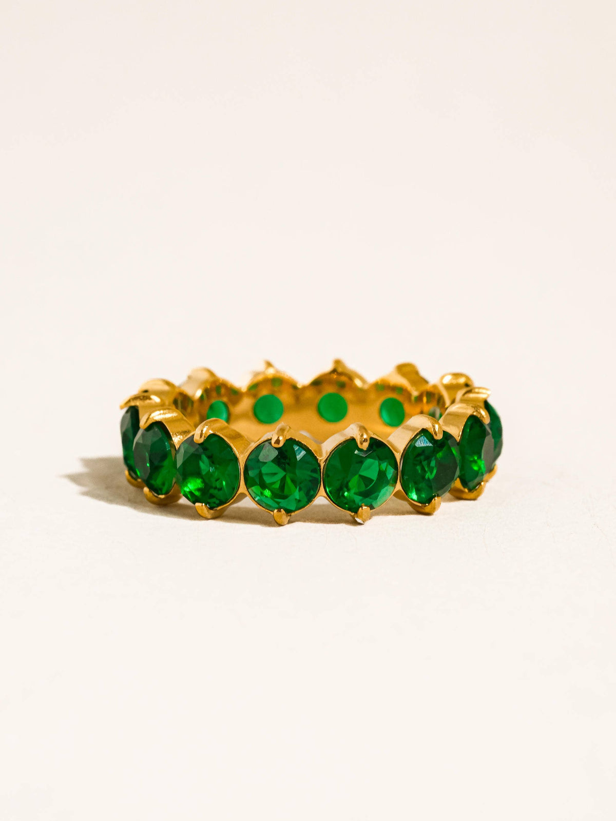 Emerald Eternity Ring - A128