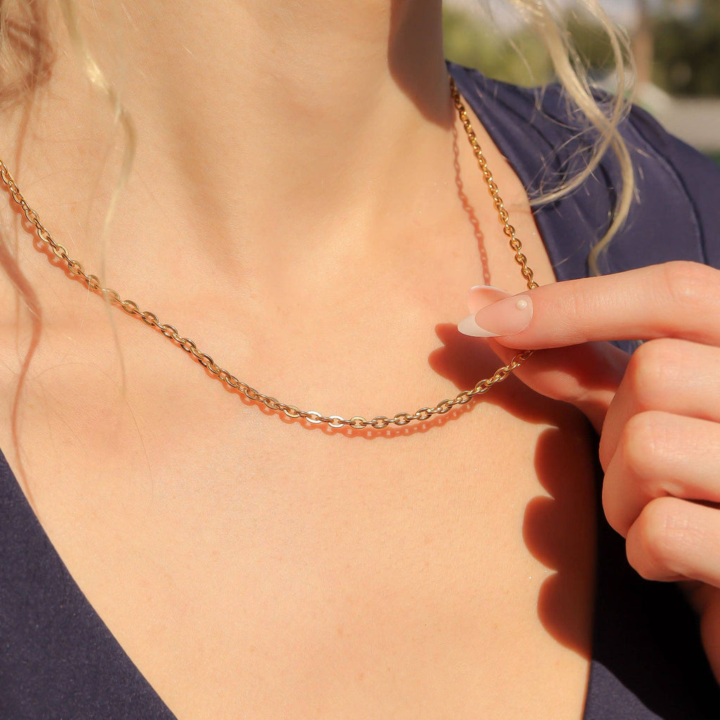 Sunlit Oval Necklace - N35