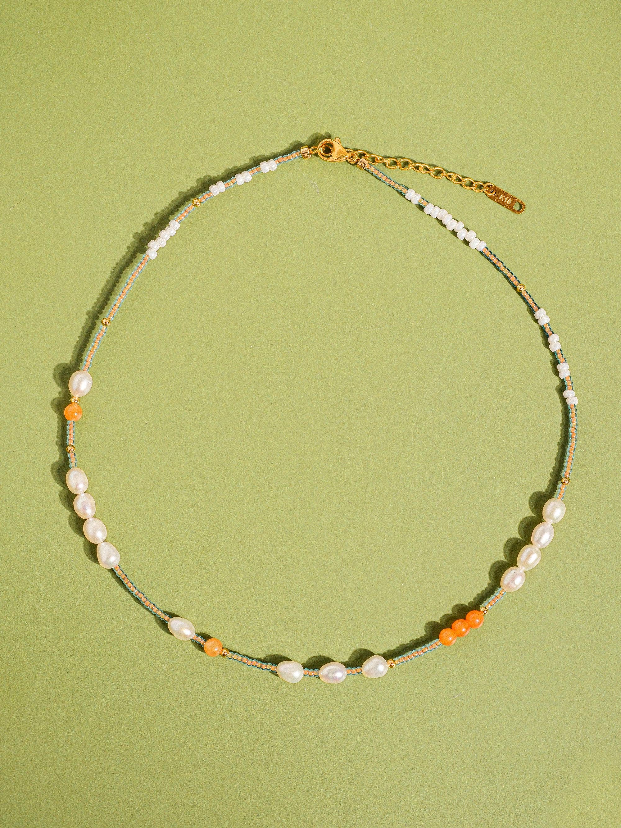 Citrus Pearl Necklace  - N57