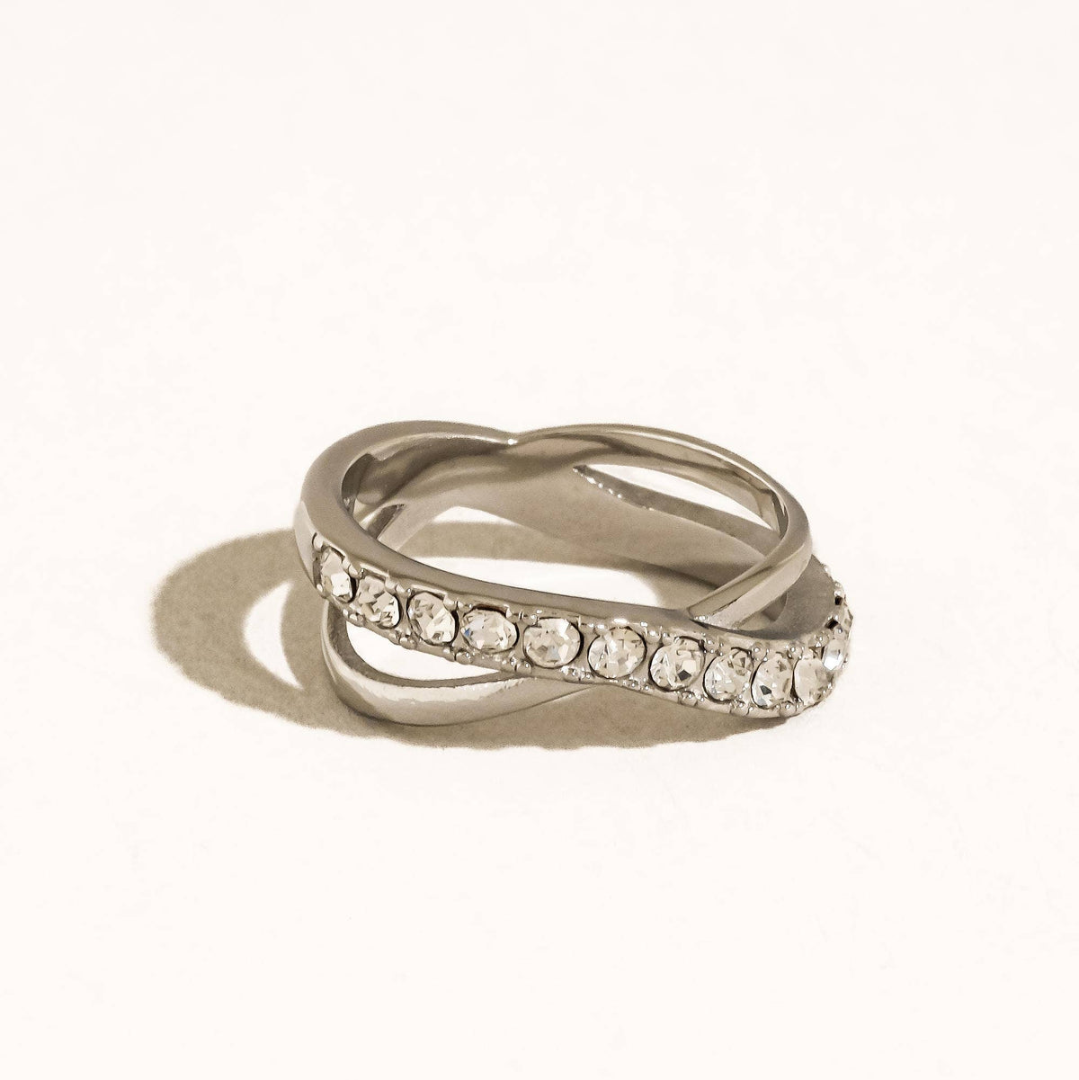 Silver Infinity Crossover Ring - A146