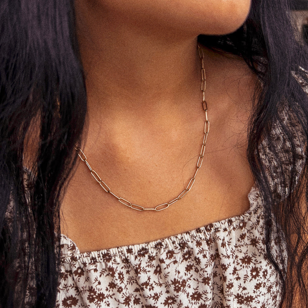 Paper Clip Necklace - N74