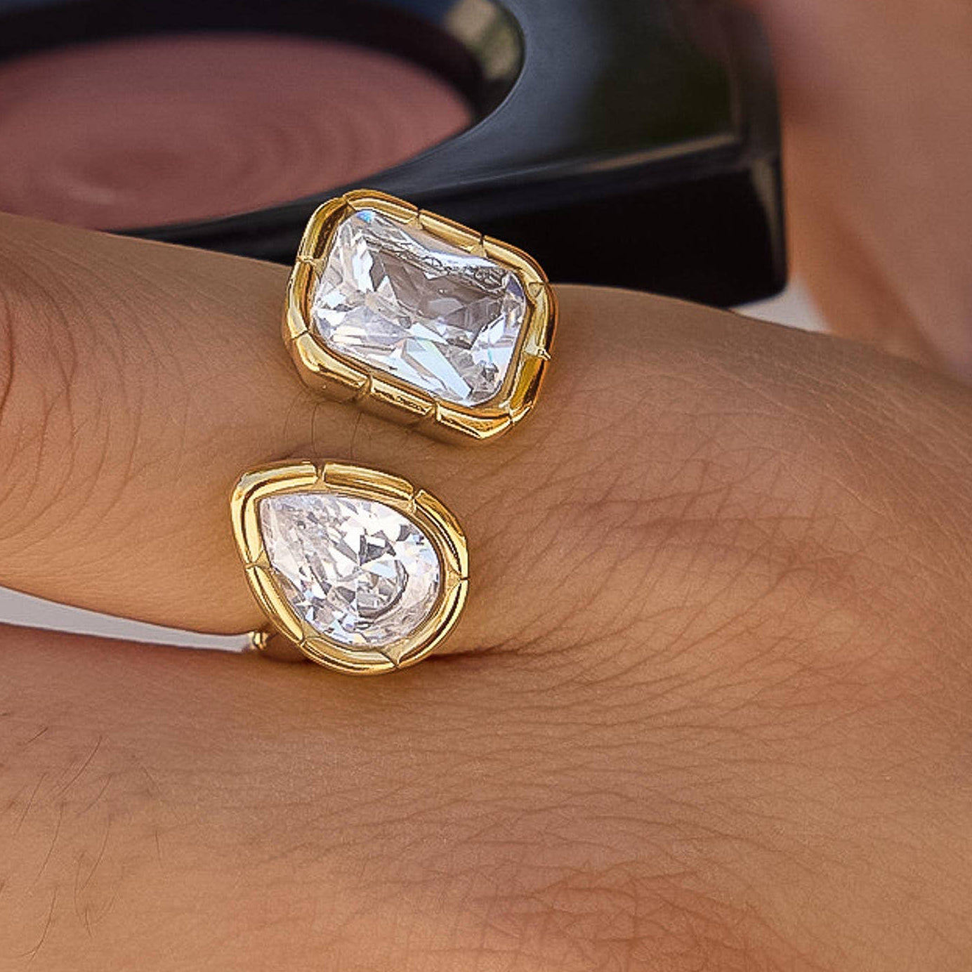 Diamond Dimension Adjustable Ring - A122