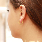 Golden Star Earrings - E115