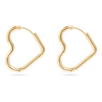 Heart Hoop Earrings: E71