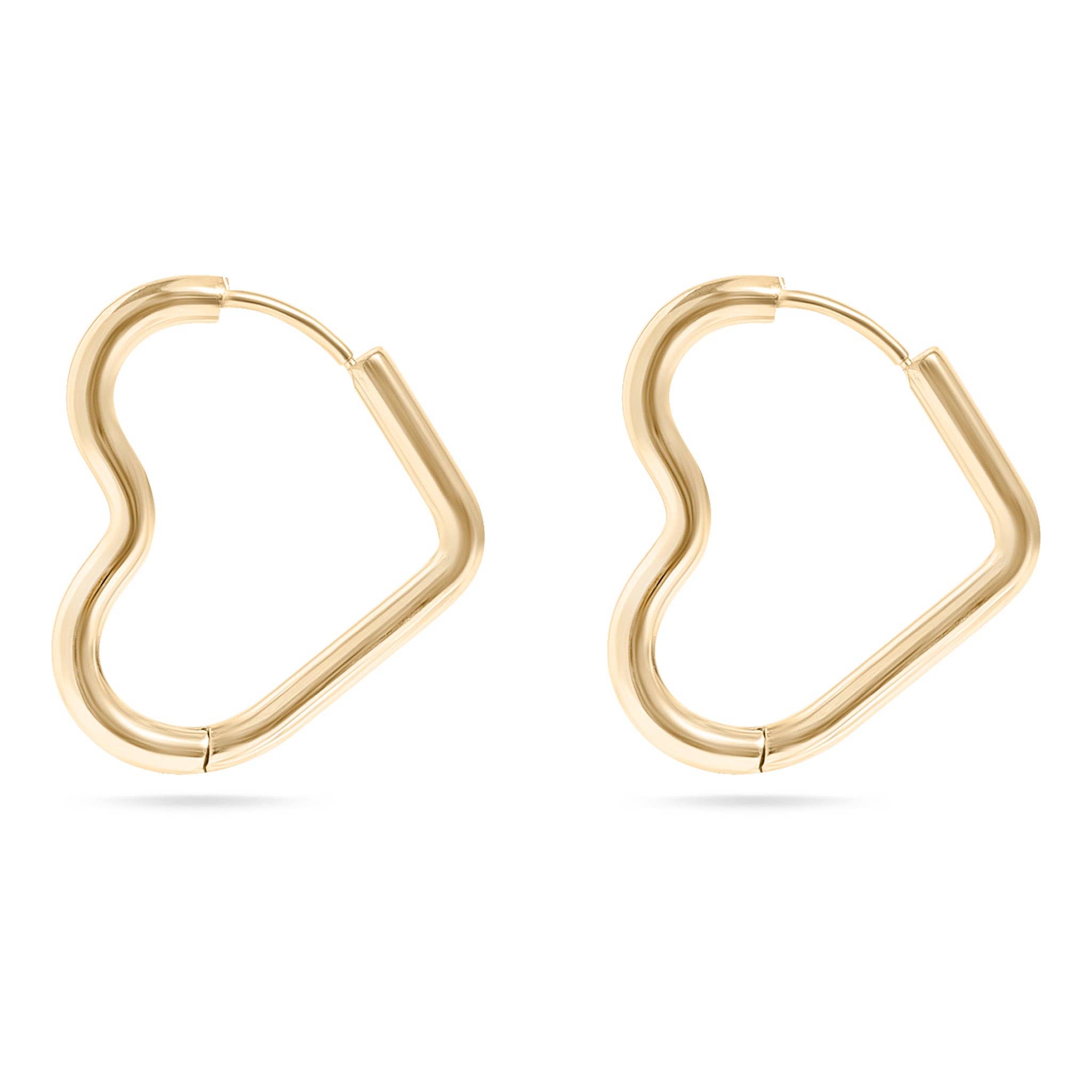 Heart Hoop Earrings: E71