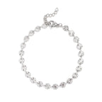 Silver Sunburst Chain Bracelet - S177