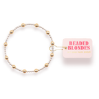 Lively Bracelet in Silver with Gold: Standard 6.75 inch