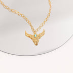 Turquoise Longhorn Charm - C197