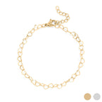 Linked Heart Chain Bracelet - S130
