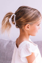 Open Hair Clip | Medium | Coconut White