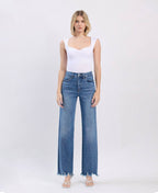 TUMMY CONTROL 90'S VINTAGE SUPER HIGH RISE LOOSE LV1210M: MEDIUM DENIM