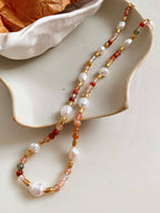 Amber Drift Pearl Necklace -  N54