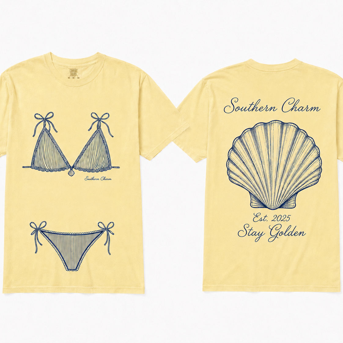 Summer Classic Oversized Tee - Baby Yellow