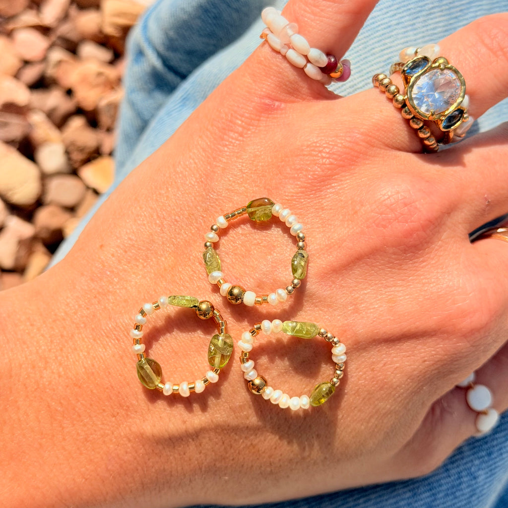 Golden Evergreen Ring  - B34