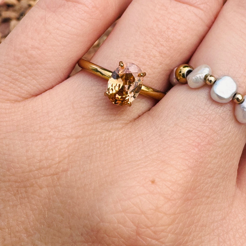 Vintage Blush Ring - A133