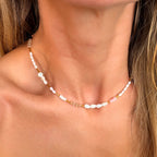 Blush Tide Pearl Necklace - N186