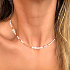 Blush Tide Pearl Necklace - N186