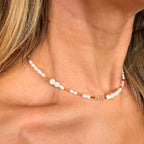Blush Tide Pearl Necklace - N186