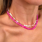 Watermelon Sugar Pearl Necklace - N185