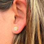 Ivory Bloom Earrings: E78
