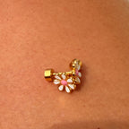 Ivory Bloom Earrings: E78